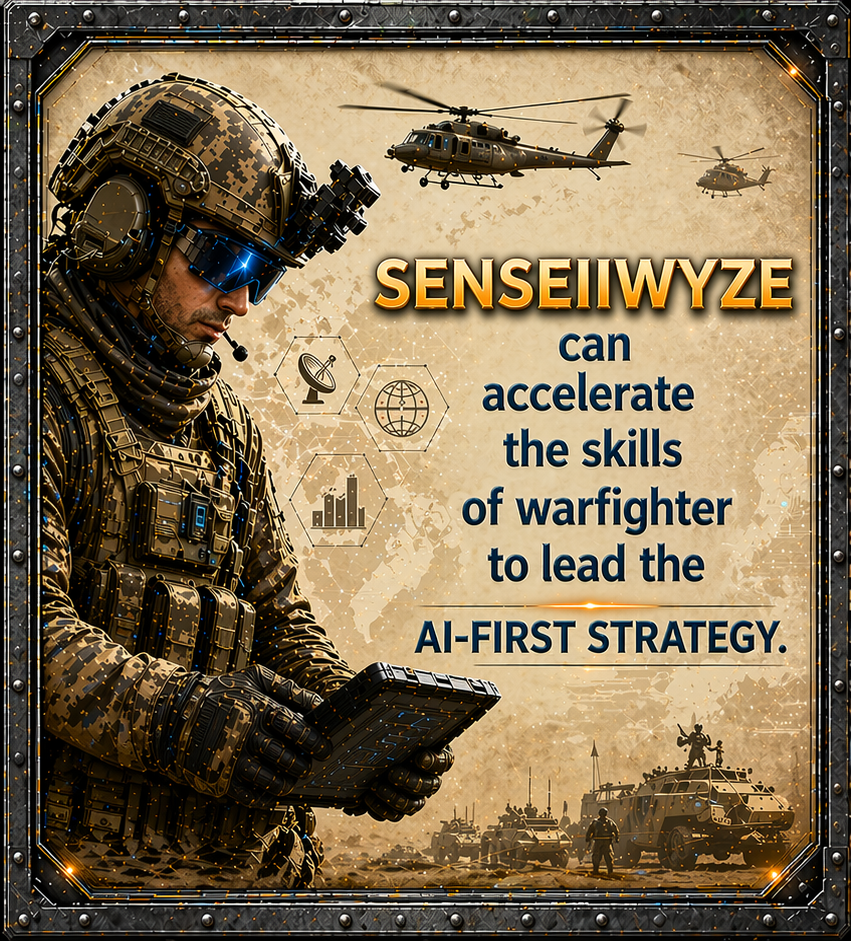 SenseiiWyze accelerate skills of warfighter AI-First