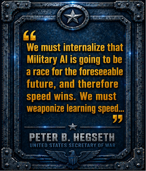 Peter Hegseth DoW weaponize learning speed